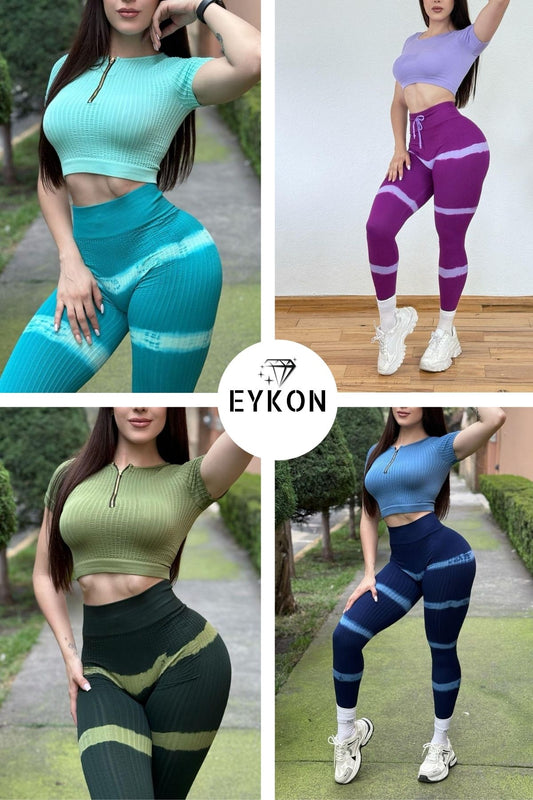 Conjunto Deportivo Seamless Tie Dye – EYKON Activewear