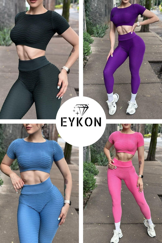 Conjunto Deportivo Texturizado de Manga Corta – EYKON Activewear