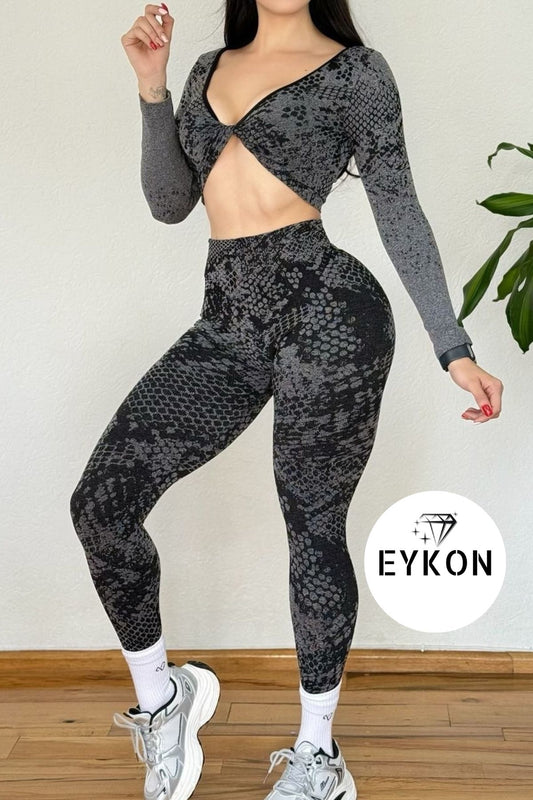 Conjunto Deportivo Snake Print Seamless – EYKON Activewear