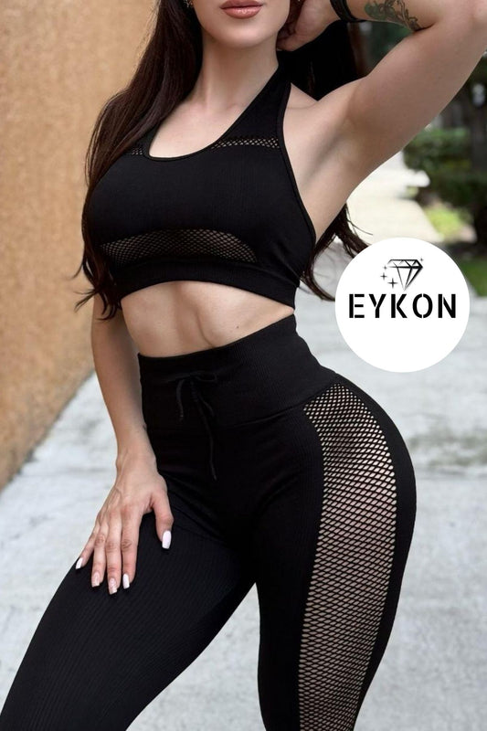 Conjunto Deportivo Seamless con Detalle de Malla – EYKON Activewear